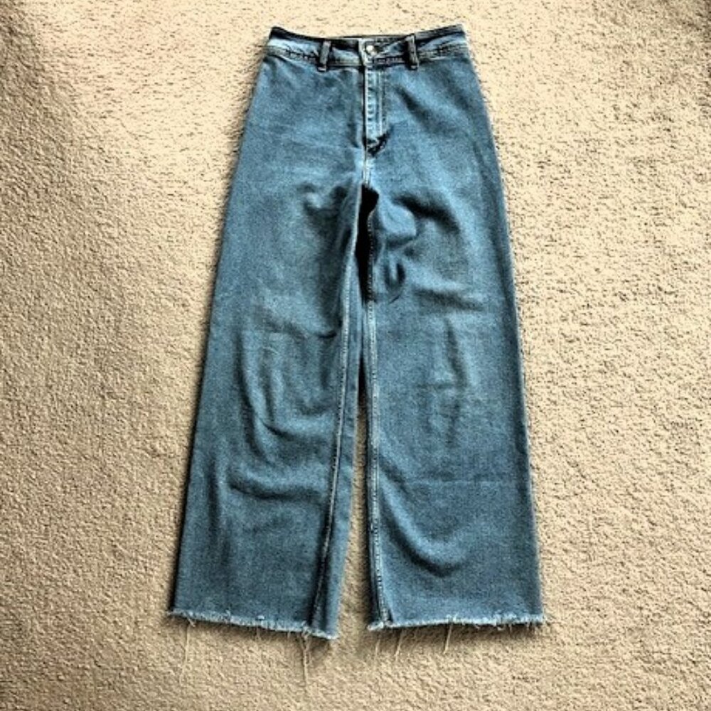 Zara The Marine Straight Jeans Size 8 Blue